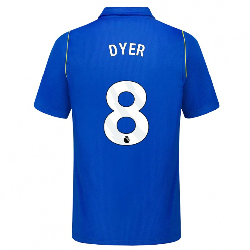 Danxen Kinderen Kiano Dyer #8 Blauw Geel Thuisshirt Thuistenue 2026/27 T-Shirt België