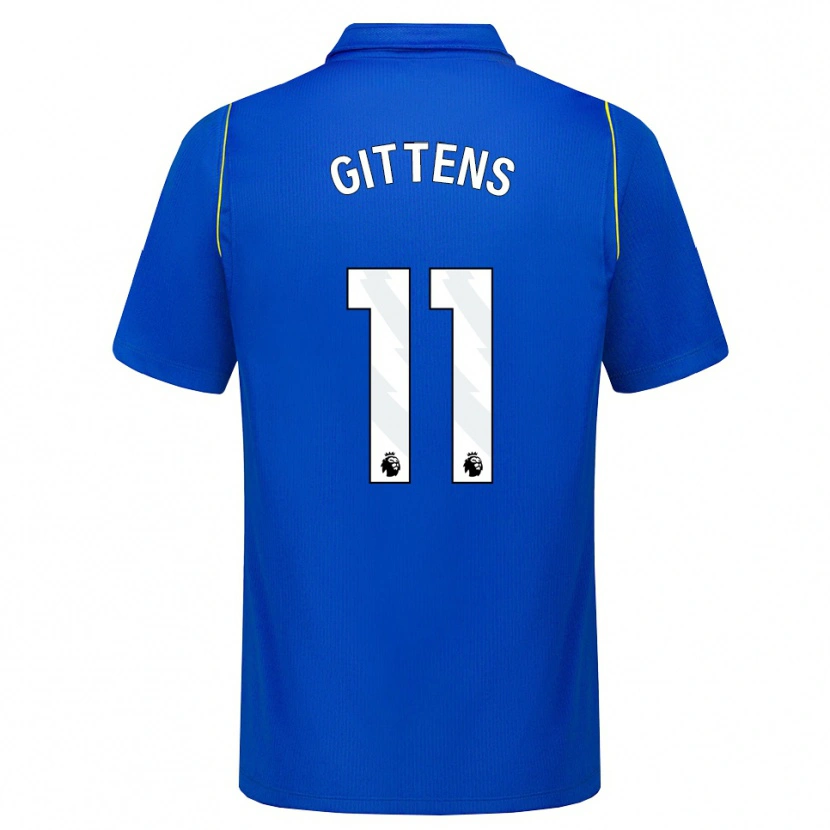 Danxen Kinderen Jamie Gittens #11 Blauw Geel Thuisshirt Thuistenue 2026/27 T-Shirt België
