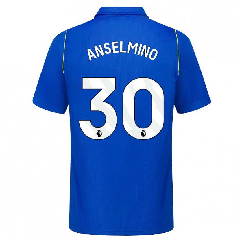 Danxen Kinderen Aarón Anselmino #30 Blauw Geel Thuisshirt Thuistenue 2026/27 T-Shirt België