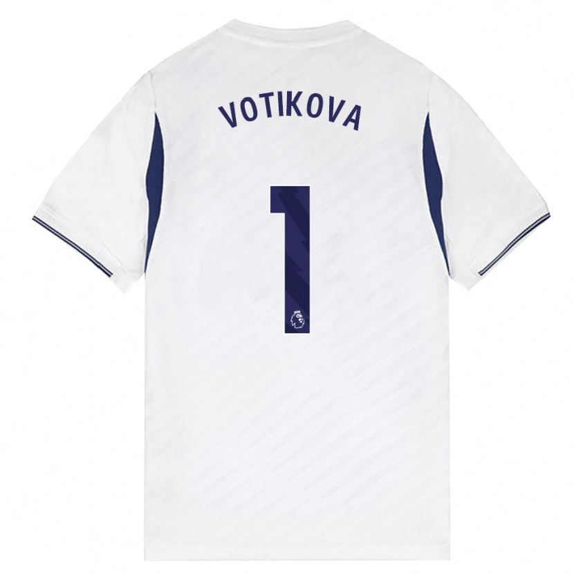 Danxen Kinderen Barbora Votíková #1 Wit Rood Paars Thuisshirt Thuistenue 2026/27 T-Shirt België