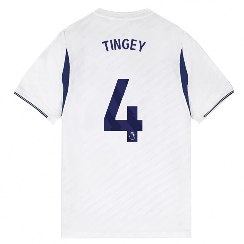Danxen Kinderen Tyler Tingey #4 Wit Rood Paars Thuisshirt Thuistenue 2026/27 T-Shirt België