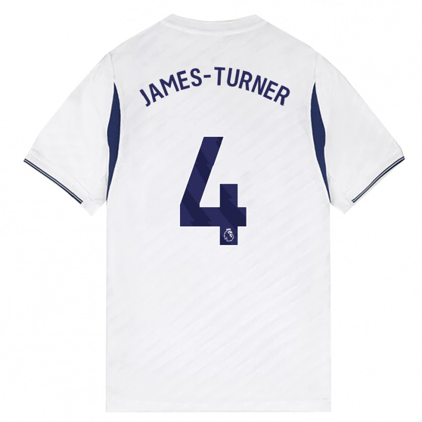 Danxen Kinderen Amy James-Turner #4 Wit Rood Paars Thuisshirt Thuistenue 2026/27 T-Shirt België