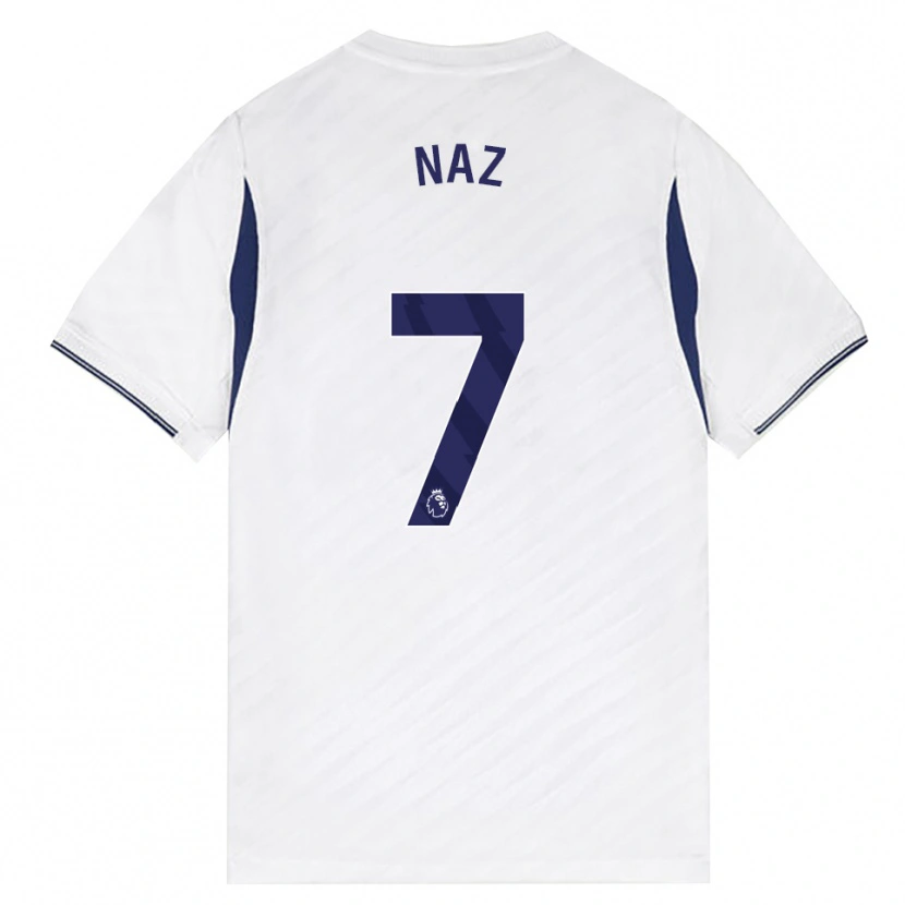 Danxen Kinderen Jessica Naz #7 Wit Rood Paars Thuisshirt Thuistenue 2026/27 T-Shirt België