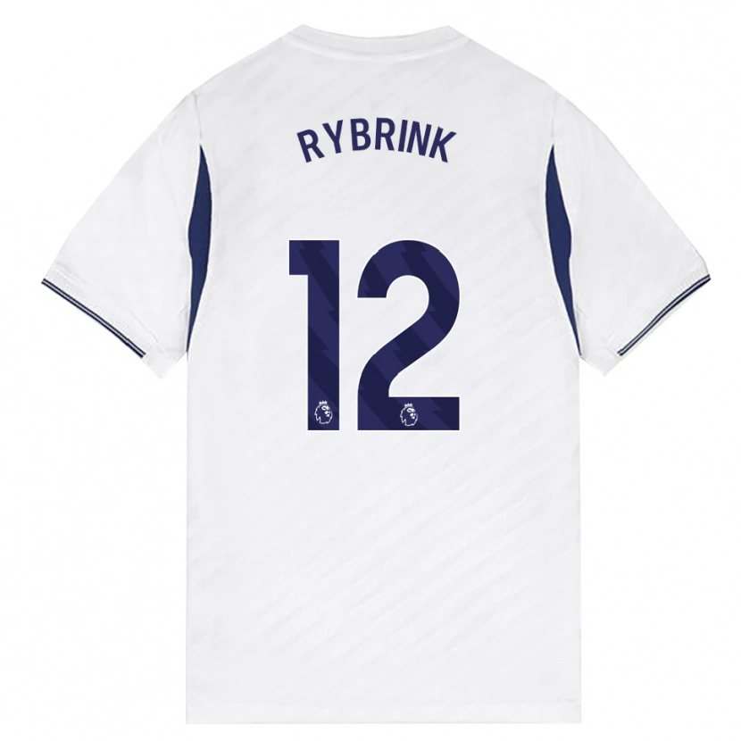 Danxen Kinderen Josefine Rybrink #12 Wit Rood Paars Thuisshirt Thuistenue 2026/27 T-Shirt België