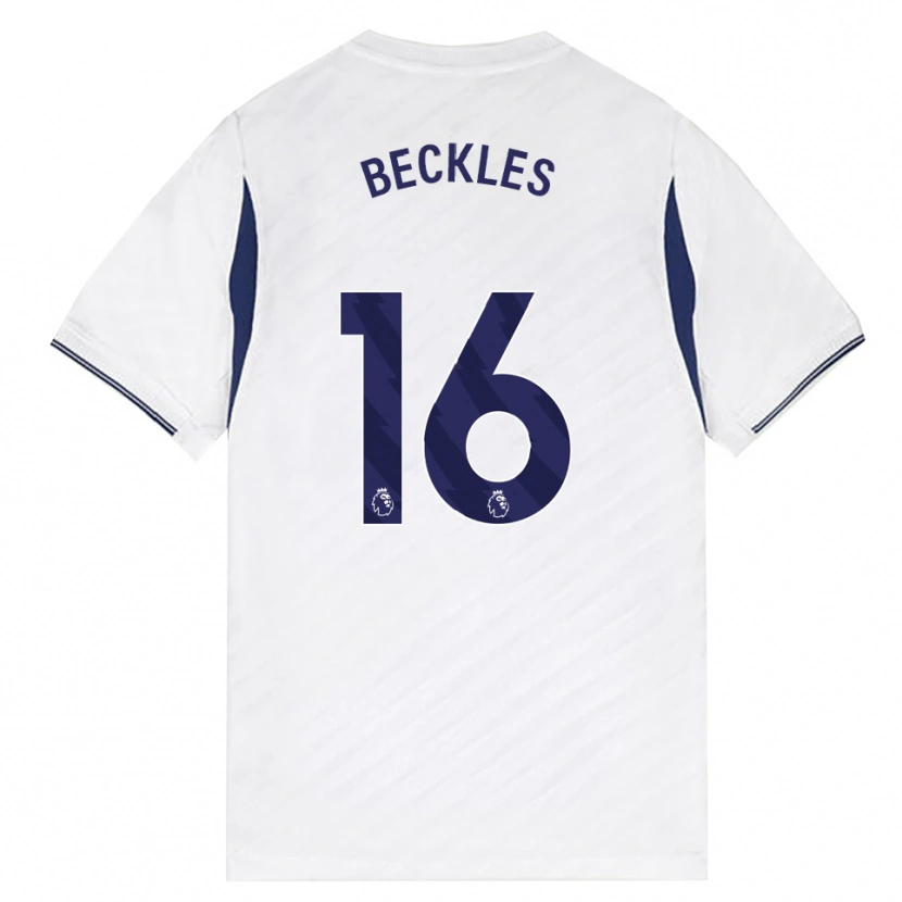 Danxen Kinderen Zion Beckles #16 Wit Rood Paars Thuisshirt Thuistenue 2026/27 T-Shirt België