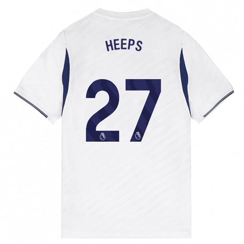 Danxen Kinderen Eleanor Heeps #27 Wit Rood Paars Thuisshirt Thuistenue 2026/27 T-Shirt België
