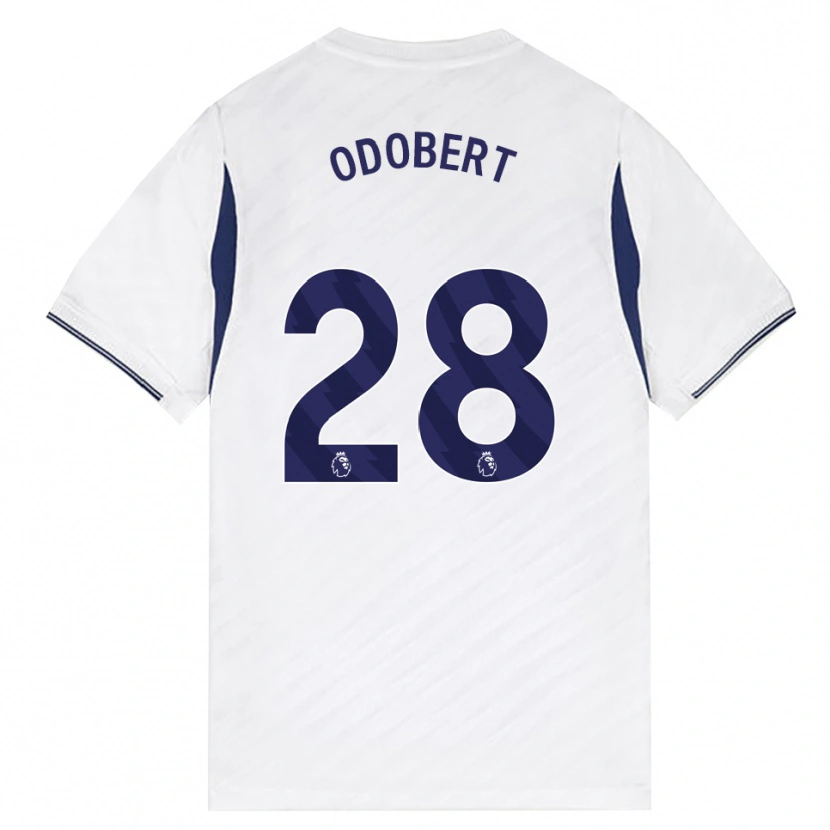 Danxen Kinderen Wilson Odobert #28 Wit Rood Paars Thuisshirt Thuistenue 2026/27 T-Shirt België