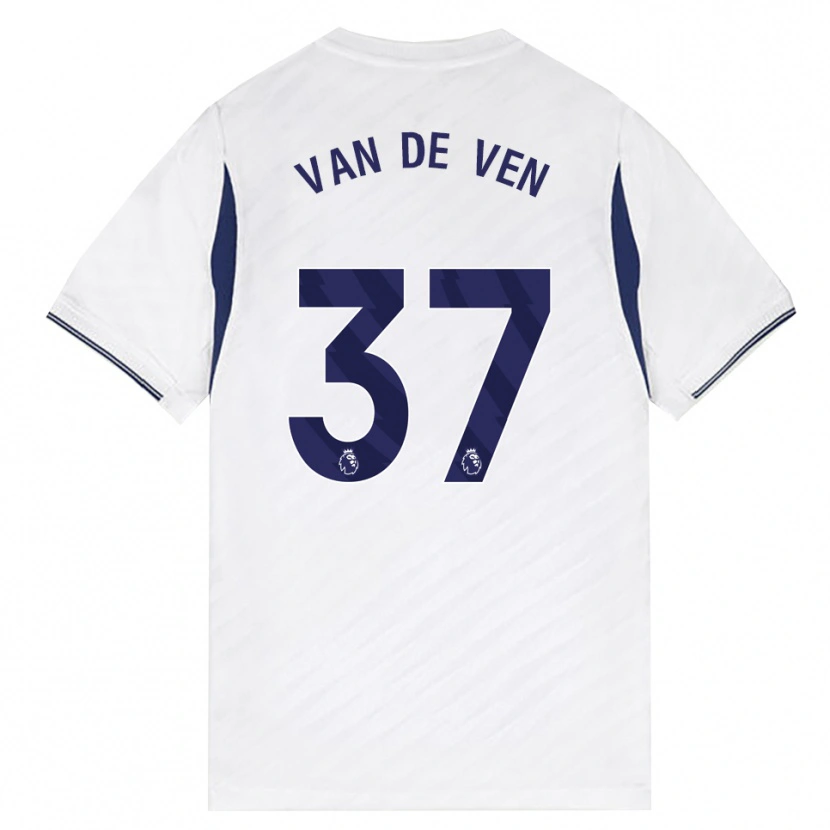 Danxen Kinderen Micky Van De Ven #37 Wit Rood Paars Thuisshirt Thuistenue 2026/27 T-Shirt België