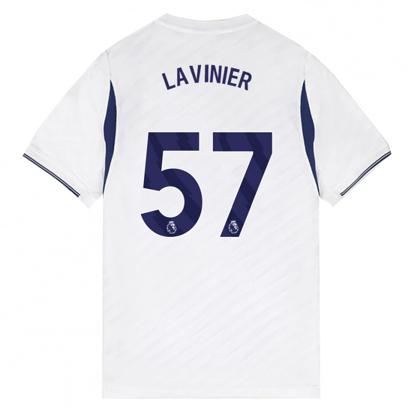 Danxen Kinderen Marcel Lavinier #57 Wit Rood Paars Thuisshirt Thuistenue 2026/27 T-Shirt België