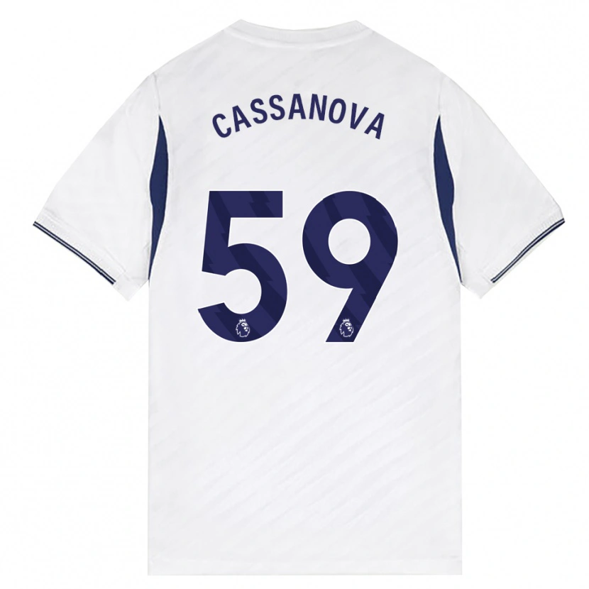 Danxen Kinderen Dante Cassanova #59 Wit Rood Paars Thuisshirt Thuistenue 2026/27 T-Shirt België