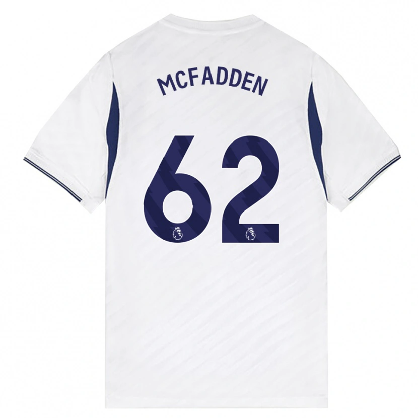 Danxen Kinderen Max Mcfadden #62 Wit Rood Paars Thuisshirt Thuistenue 2026/27 T-Shirt België