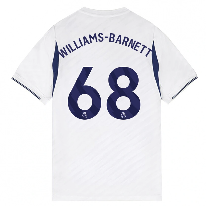 Danxen Kinderen Luca Williams-Barnett #68 Wit Rood Paars Thuisshirt Thuistenue 2026/27 T-Shirt België