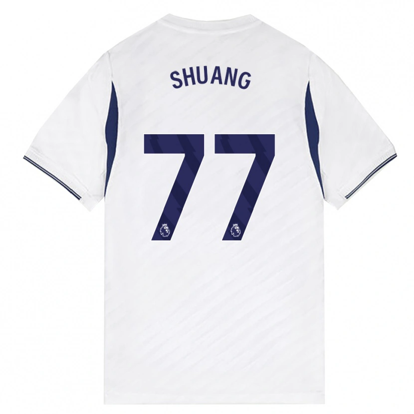 Danxen Kinderen Wang Shuang #77 Wit Rood Paars Thuisshirt Thuistenue 2026/27 T-Shirt België