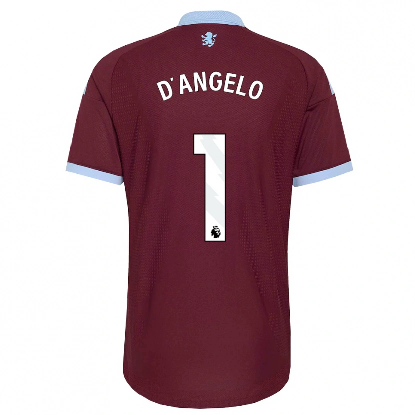 Danxen Kinderen Sabrina D'angelo #1 Korenbloemblauw Bordeaux Thuisshirt Thuistenue 2026/27 T-Shirt België