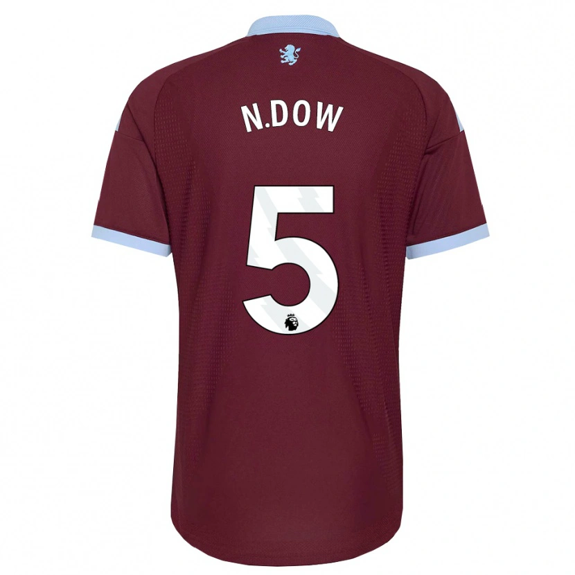 Danxen Kinderen Elisha N'dow #5 Korenbloemblauw Bordeaux Thuisshirt Thuistenue 2026/27 T-Shirt België