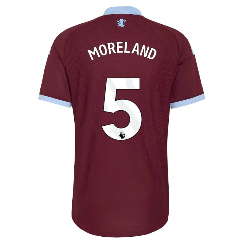 Danxen Kinderen Calum Moreland #5 Korenbloemblauw Bordeaux Thuisshirt Thuistenue 2026/27 T-Shirt België