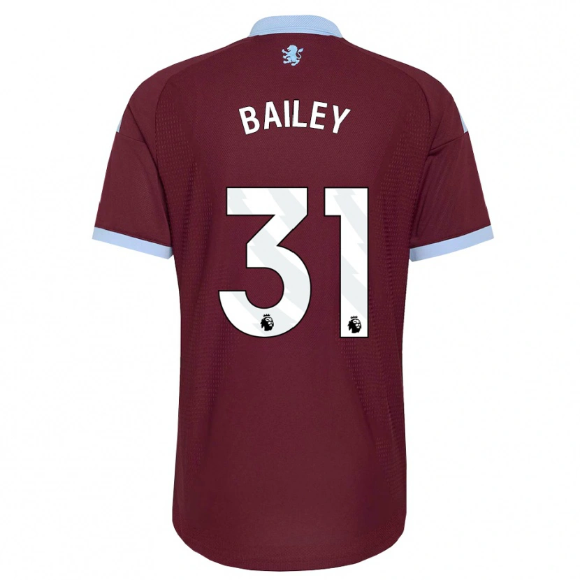 Danxen Kinderen Leon Bailey #31 Korenbloemblauw Bordeaux Thuisshirt Thuistenue 2026/27 T-Shirt België