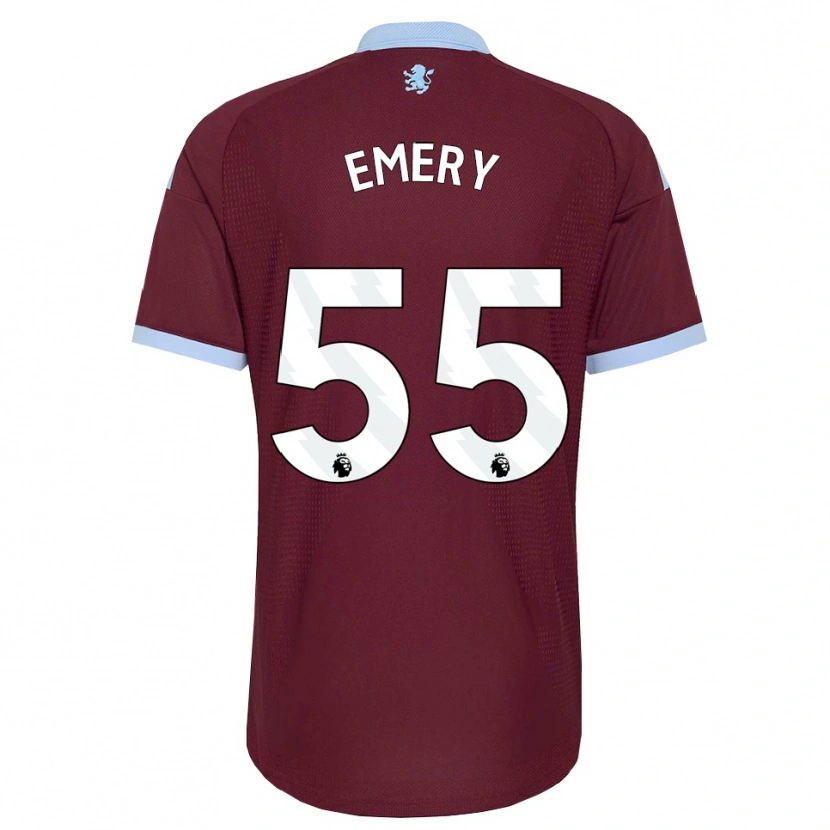 Danxen Kinderen Lander Emery #55 Korenbloemblauw Bordeaux Thuisshirt Thuistenue 2026/27 T-Shirt België