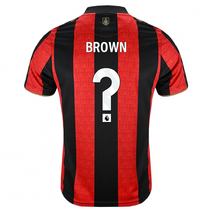 Danxen Kinderen Lewis Brown #0 Goudgeel Rood Zwart Thuisshirt Thuistenue 2026/27 T-Shirt België