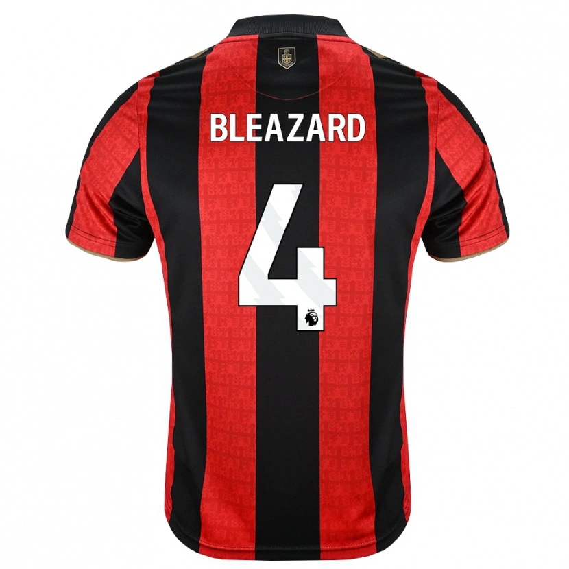 Danxen Kinderen Helen Bleazard #4 Goudgeel Rood Zwart Thuisshirt Thuistenue 2026/27 T-Shirt België