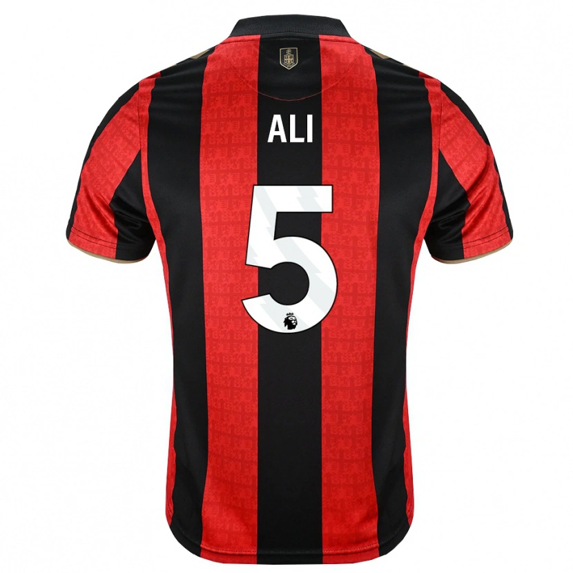 Danxen Kinderen Ameer Ali #5 Goudgeel Rood Zwart Thuisshirt Thuistenue 2026/27 T-Shirt België