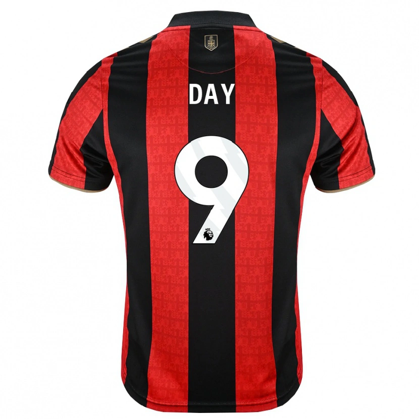Danxen Kinderen Jonny Day #9 Goudgeel Rood Zwart Thuisshirt Thuistenue 2026/27 T-Shirt België