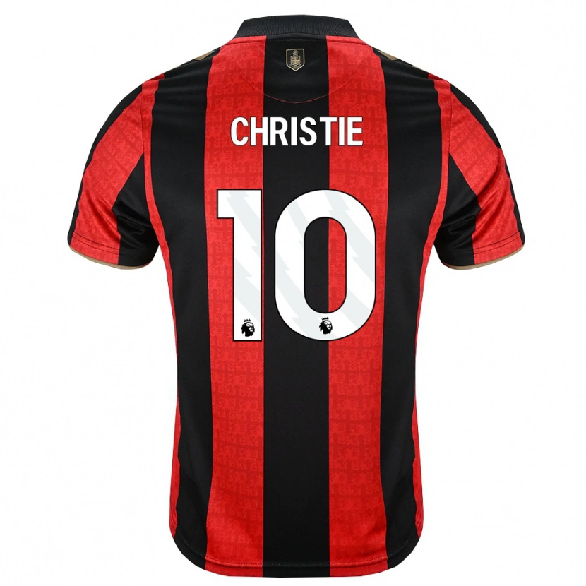 Danxen Kinderen Ryan Christie #10 Goudgeel Rood Zwart Thuisshirt Thuistenue 2026/27 T-Shirt België