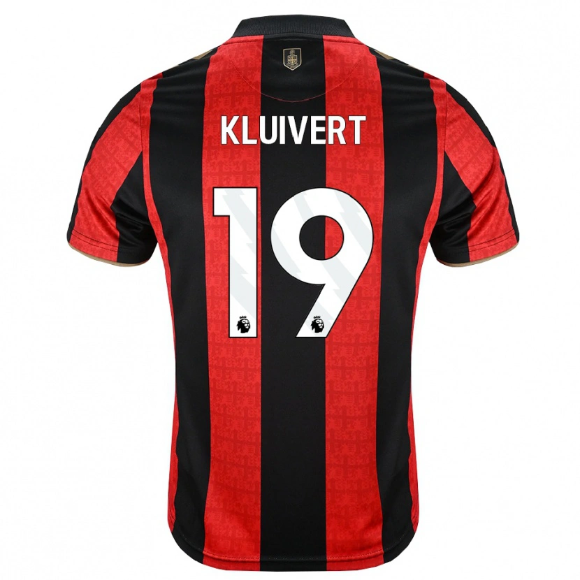 Danxen Kinderen Justin Kluivert #19 Goudgeel Rood Zwart Thuisshirt Thuistenue 2026/27 T-Shirt België