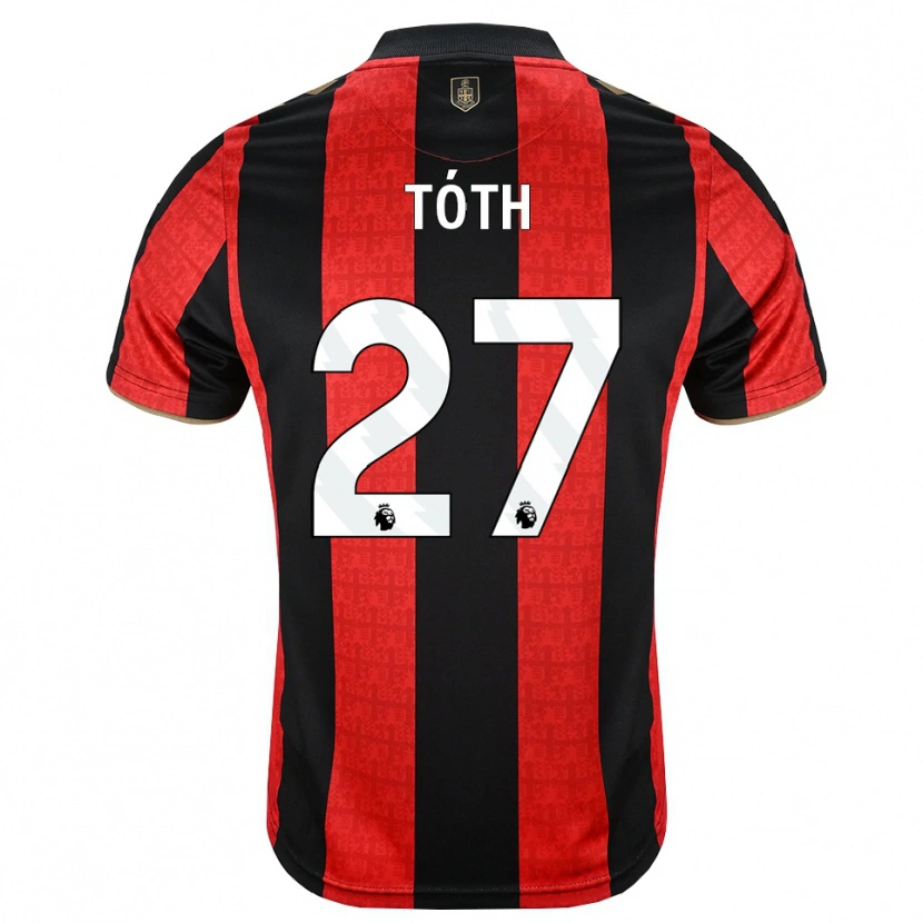 Danxen Kinderen Alex Tóth #27 Goudgeel Rood Zwart Thuisshirt Thuistenue 2026/27 T-Shirt België