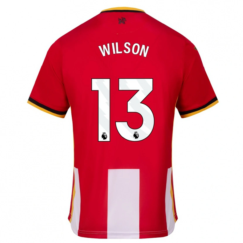 Danxen Kinderen Callum Wilson #13 Geel Zwart Rood Thuisshirt Thuistenue 2026/27 T-Shirt België