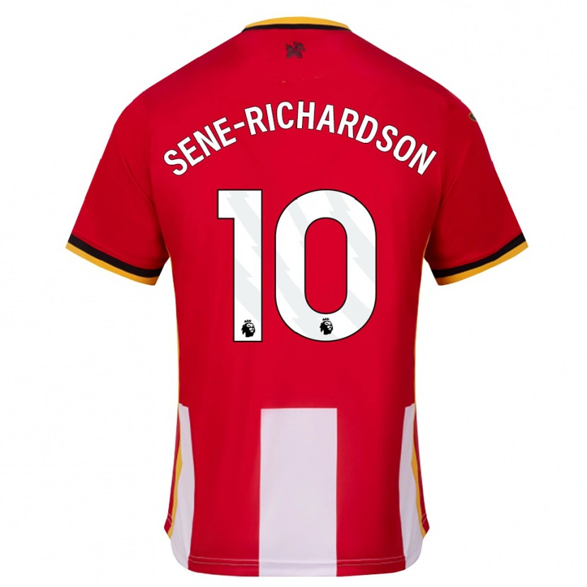 Danxen Kinderen Sam Sene-Richardson #10 Geel Zwart Rood Thuisshirt Thuistenue 2026/27 T-Shirt België