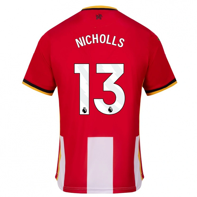 Danxen Kinderen Layton Nicholls #13 Geel Zwart Rood Thuisshirt Thuistenue 2026/27 T-Shirt België