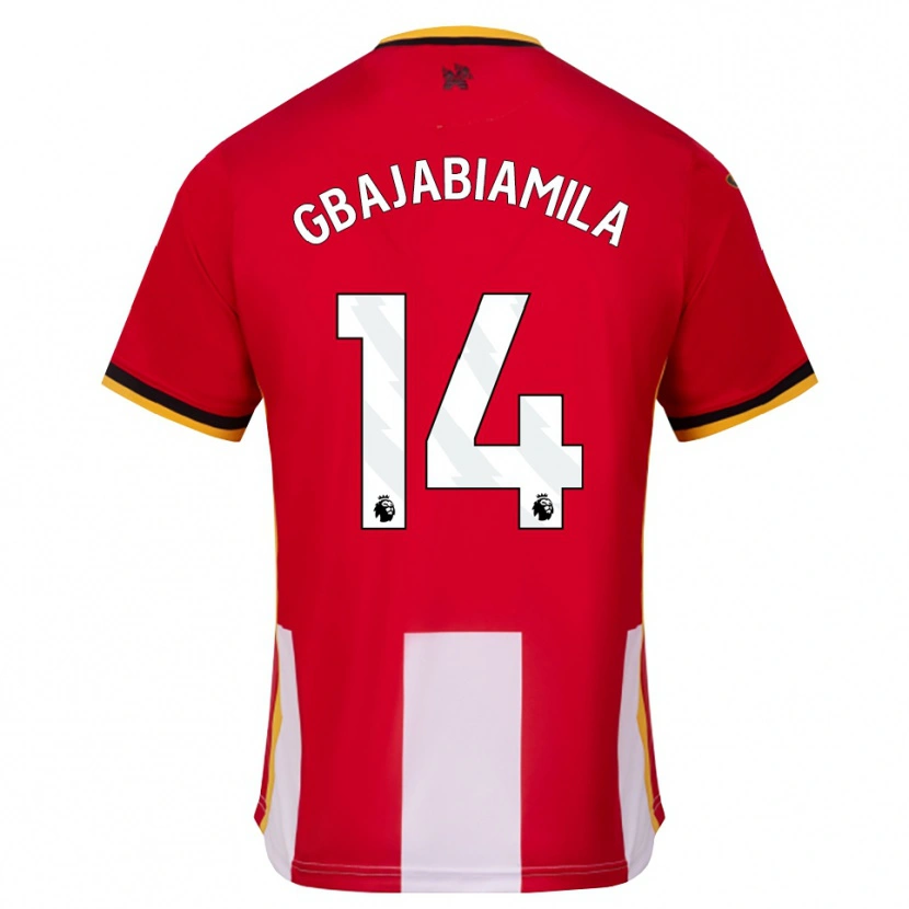 Danxen Kinderen Habeebat Gbajabiamila #14 Geel Zwart Rood Thuisshirt Thuistenue 2026/27 T-Shirt België