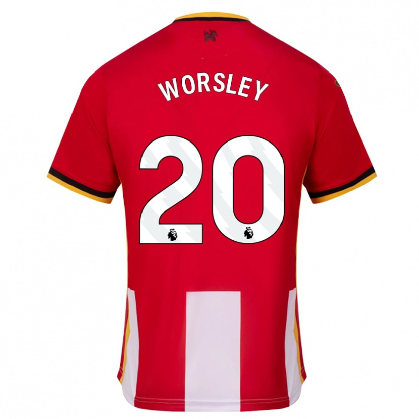 Danxen Kinderen Freya Worsley #20 Geel Zwart Rood Thuisshirt Thuistenue 2026/27 T-Shirt België