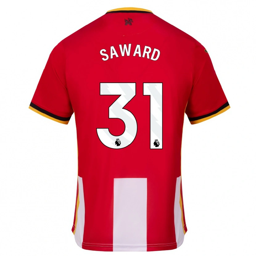 Danxen Kinderen Sammie Saward #31 Geel Zwart Rood Thuisshirt Thuistenue 2026/27 T-Shirt België
