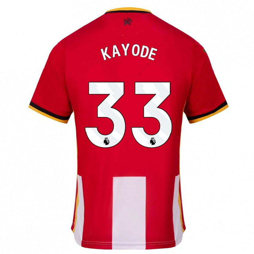 Danxen Kinderen Michael Kayode #33 Geel Zwart Rood Thuisshirt Thuistenue 2026/27 T-Shirt België