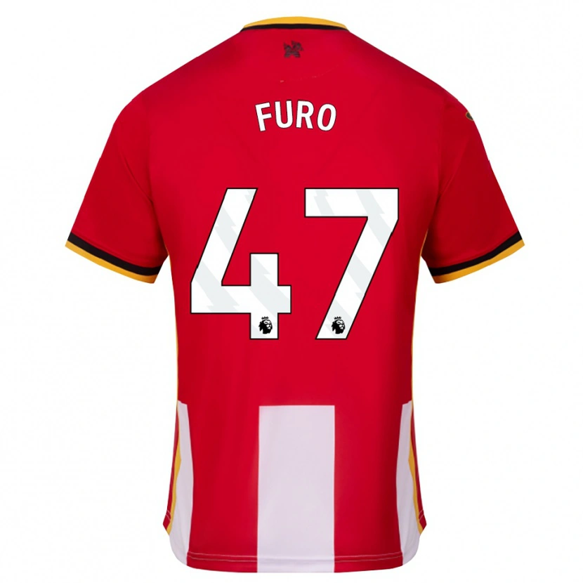 Danxen Kinderen Kaye Furo #47 Geel Zwart Rood Thuisshirt Thuistenue 2026/27 T-Shirt België