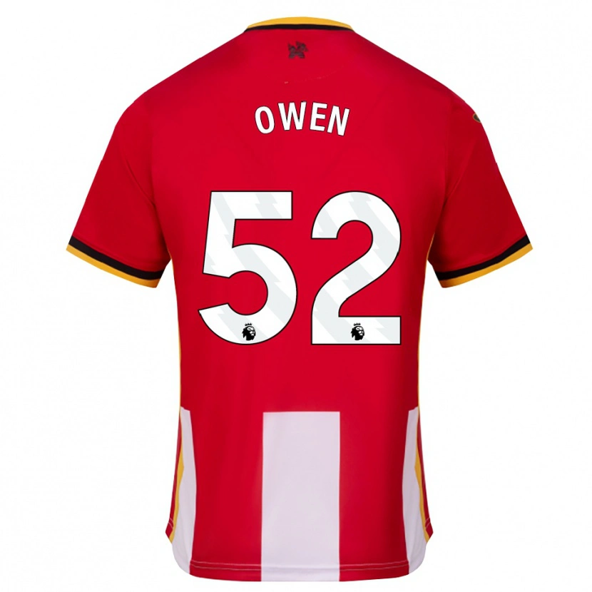 Danxen Kinderen Riley Owen #52 Geel Zwart Rood Thuisshirt Thuistenue 2026/27 T-Shirt België