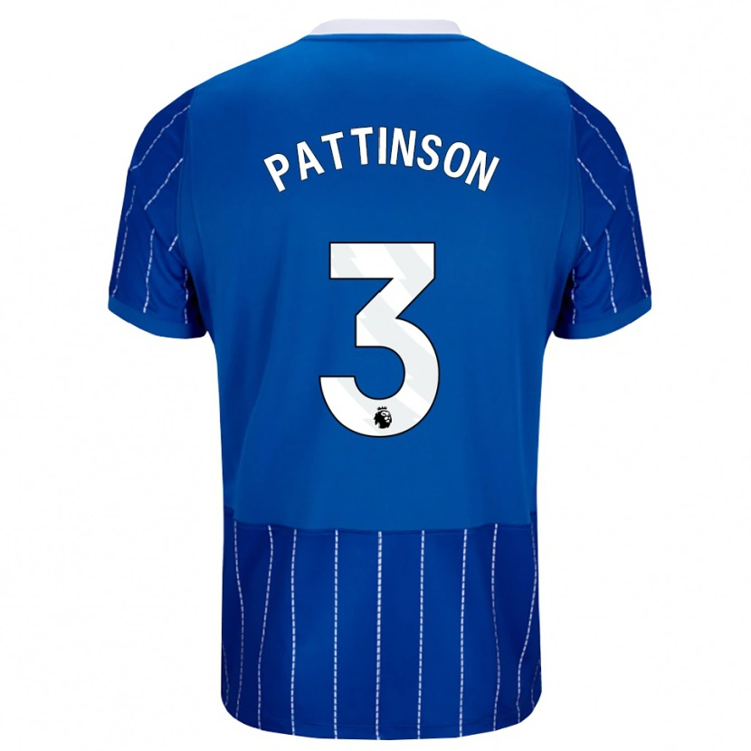 Danxen Kinderen Poppy Pattinson #3 Mediumblauw Wit Thuisshirt Thuistenue 2026/27 T-Shirt België