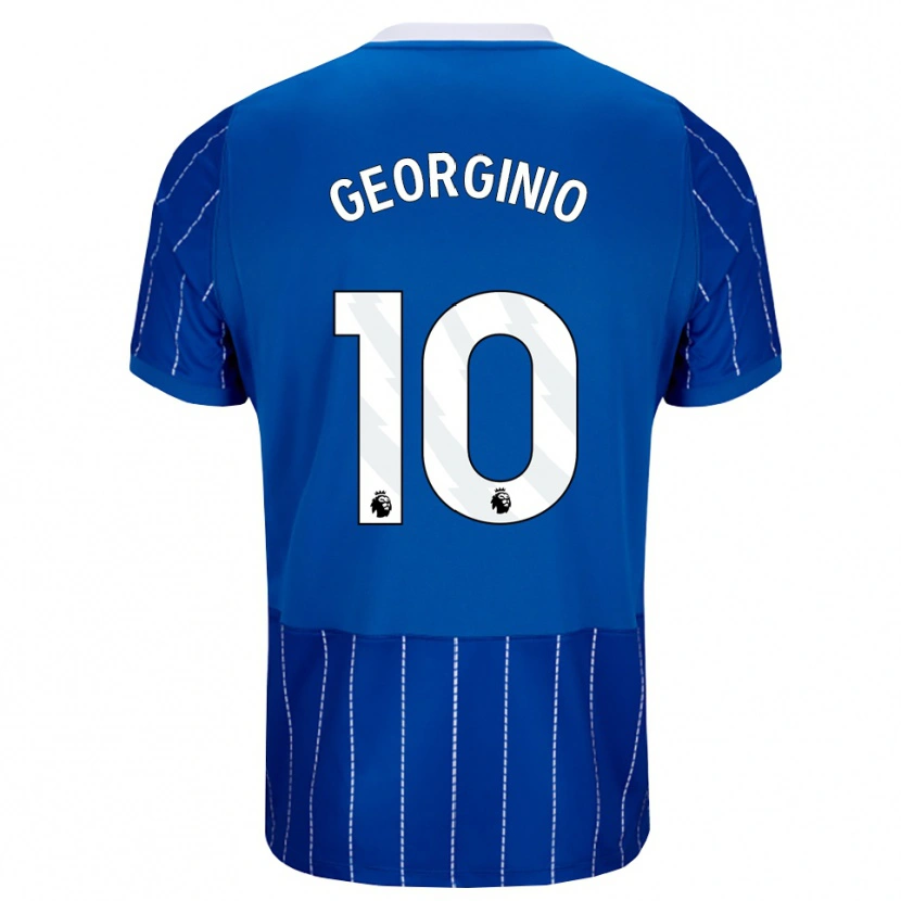 Danxen Kinderen Georginio Rutter #10 Mediumblauw Wit Thuisshirt Thuistenue 2026/27 T-Shirt België