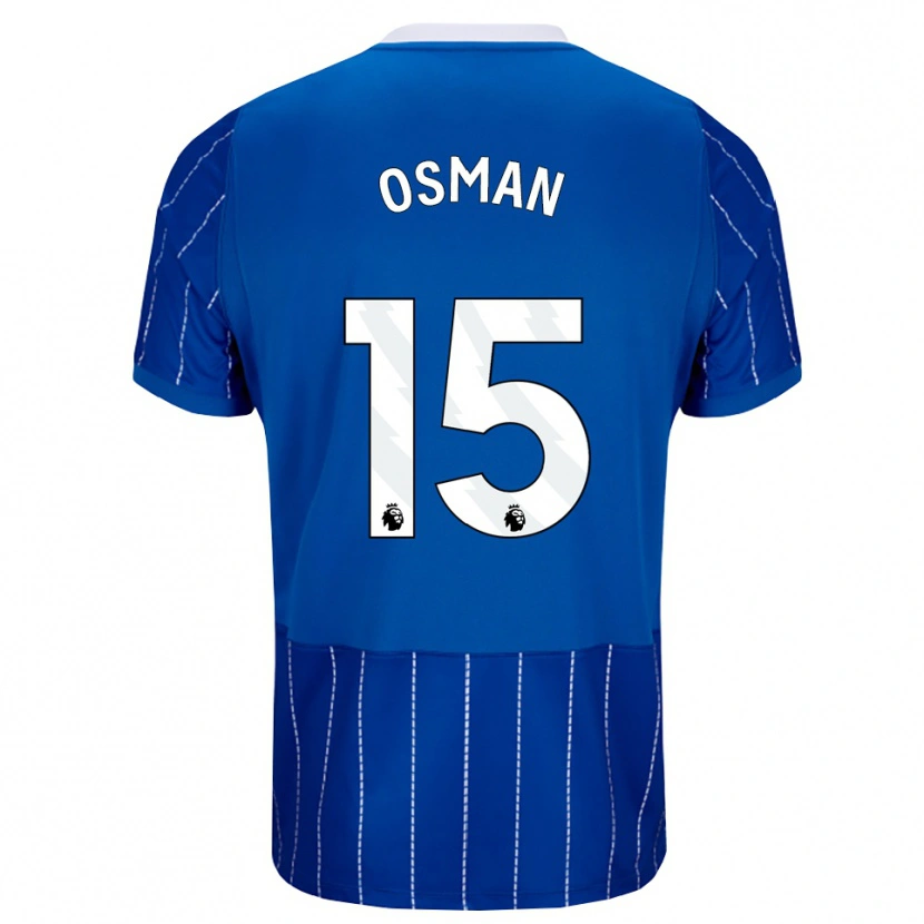 Danxen Kinderen Ibrahim Osman #15 Mediumblauw Wit Thuisshirt Thuistenue 2026/27 T-Shirt België