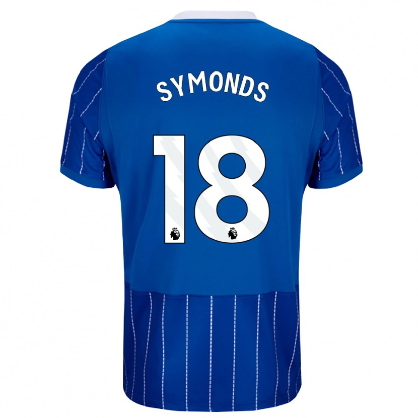 Danxen Kinderen Maisie Symonds #18 Mediumblauw Wit Thuisshirt Thuistenue 2026/27 T-Shirt België