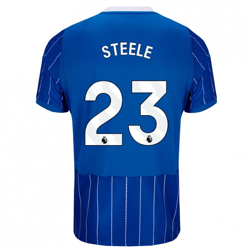 Danxen Kinderen Jason Steele #23 Mediumblauw Wit Thuisshirt Thuistenue 2026/27 T-Shirt België