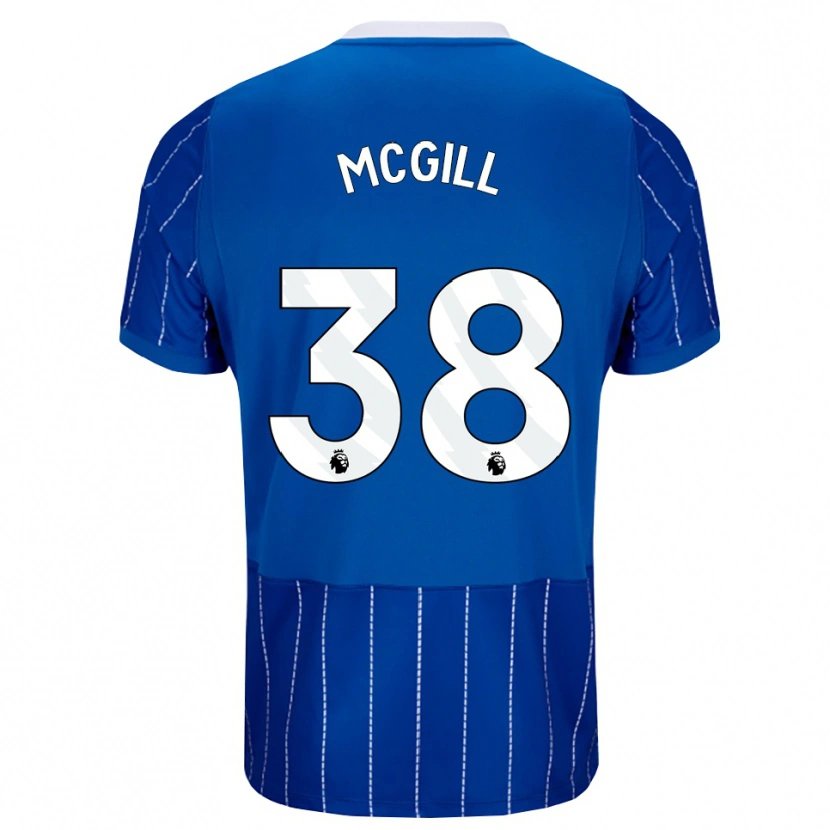 Danxen Kinderen Tom Mcgill #38 Mediumblauw Wit Thuisshirt Thuistenue 2026/27 T-Shirt België