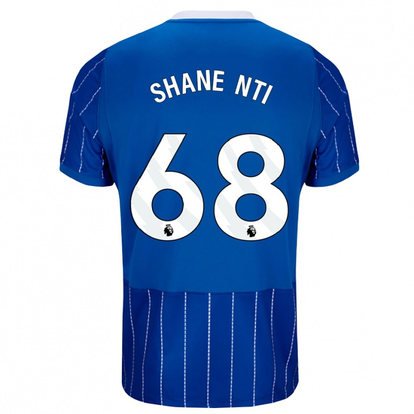 Danxen Kinderen Shane Nti #68 Mediumblauw Wit Thuisshirt Thuistenue 2026/27 T-Shirt België
