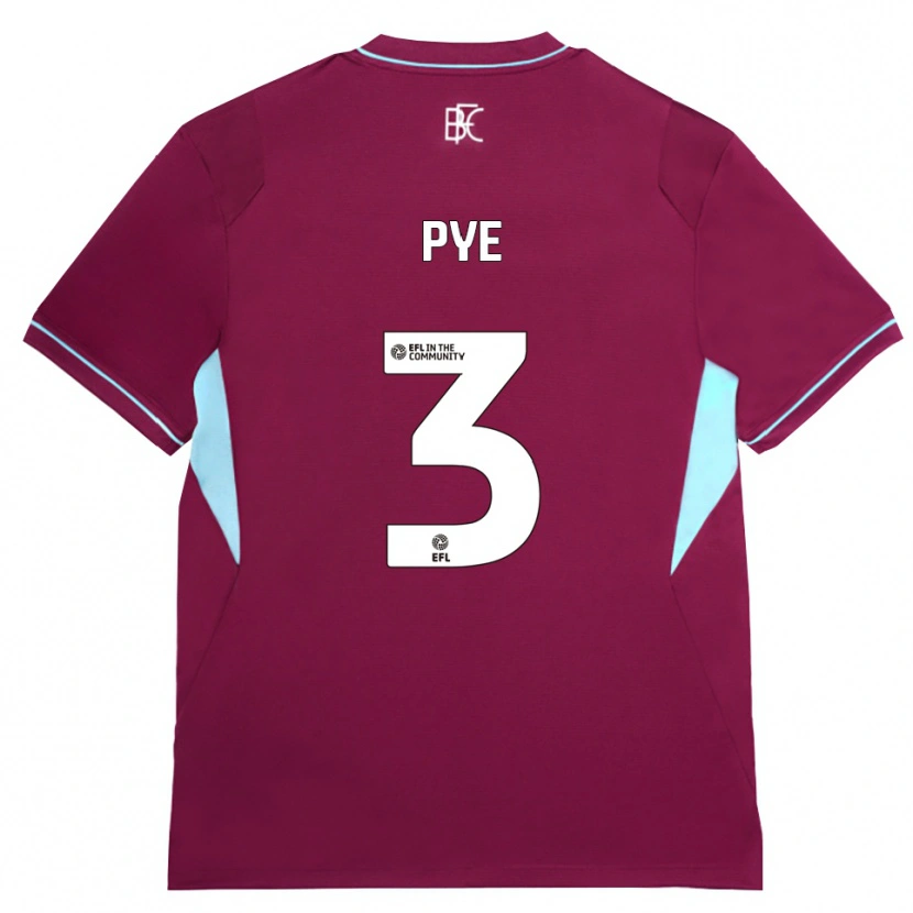 Danxen Kinderen Logan Pye #3 Bordeaux Groen Thuisshirt Thuistenue 2026/27 T-Shirt België