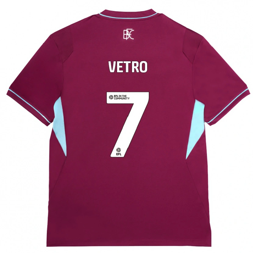 Danxen Kinderen Julien Vetro #7 Bordeaux Groen Thuisshirt Thuistenue 2026/27 T-Shirt België