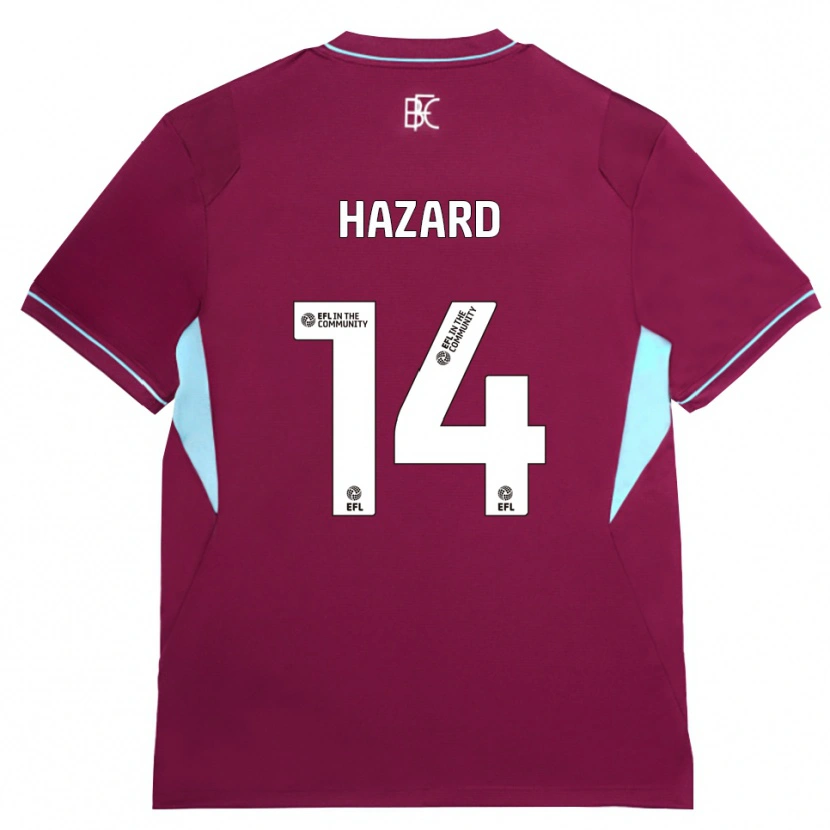 Danxen Kinderen Amelia Hazard #14 Bordeaux Groen Thuisshirt Thuistenue 2026/27 T-Shirt België