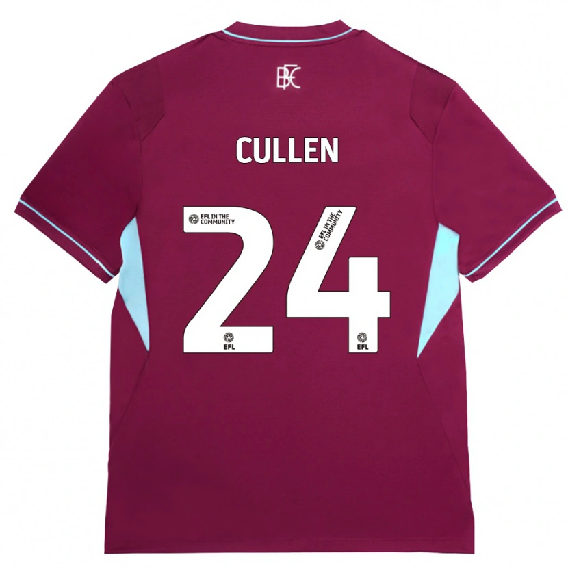 Danxen Kinderen Josh Cullen #24 Bordeaux Groen Thuisshirt Thuistenue 2026/27 T-Shirt België