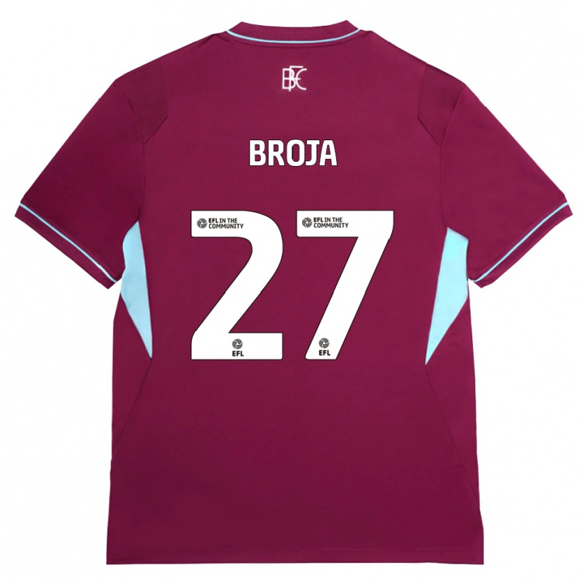 Danxen Kinderen Armando Broja #27 Bordeaux Groen Thuisshirt Thuistenue 2026/27 T-Shirt België